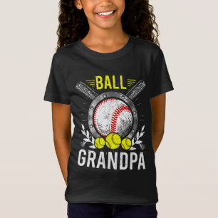 T-Shirt Ball Grand-pa Baseball Lover Grandpa Fête des père
