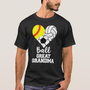 T-shirt Ball Great Grand Grand Coeur Softball Volleyball S