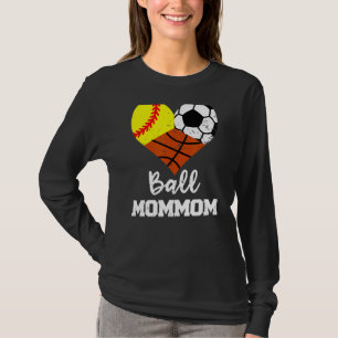 T-shirt Ball maman Coeur Soin Football Soccer Basket Baske