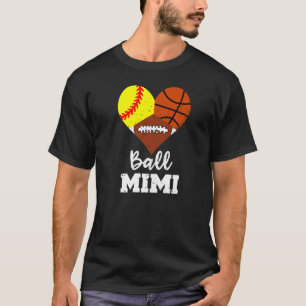 T-shirt Ball Mimi Coeur Softball Basketball Football Mimi
