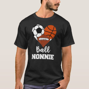 T-shirt Ball Nonnie Heart Soccer Basketball Football Nonn