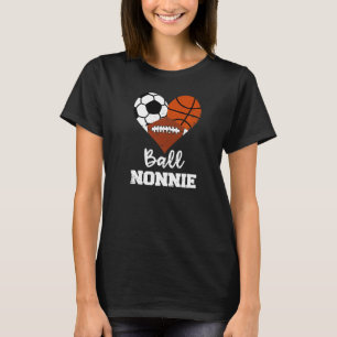 T-shirt Ball Nonnie Heart Soccer Basketball Football Nonn