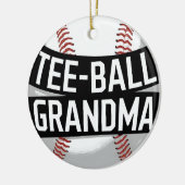 T-shirt-Ball Oma Teeball Grootmoeder Keramisch Ornament (Links)