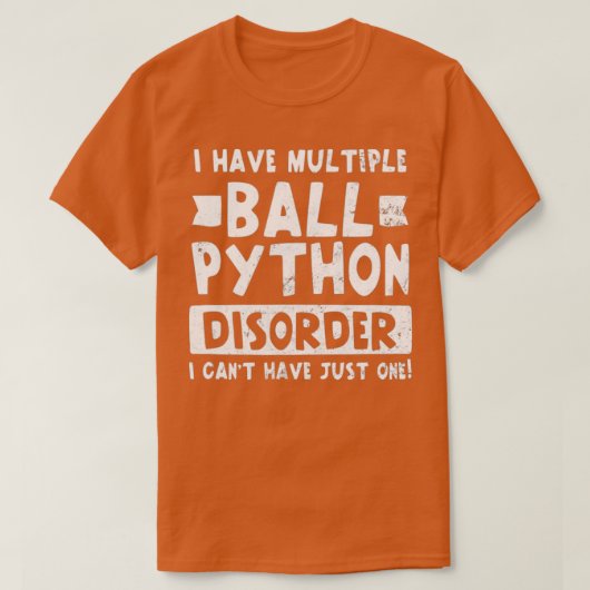 T-shirt Ball Python multiple Snake Disorder Cadeau (Design devant)