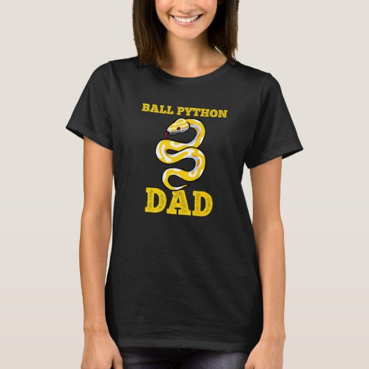 T-shirt Ball Python Papa Snake Propriétaire d'animal de co (Devant)