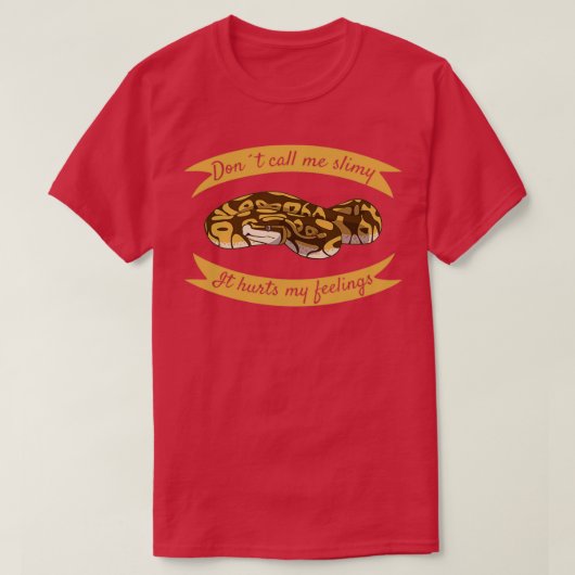 T-shirt Ball Python serpent Pun mince Reptile (Design devant)