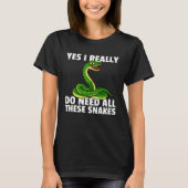 T-shirt Ball Python Snake  For Boa  Owner  1 (Devant)
