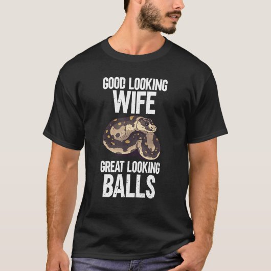 T-shirt Ball Python Snake Reptile Noodle Reptile Snek (Devant)