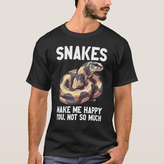 T-shirt Ball Python Snake Reptile Noodle Reptile Snek 8 (Devant)