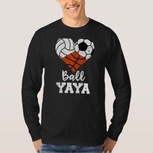 T-shirt Ball Yaya Heart Volleyball Soccer Basketball Yaya