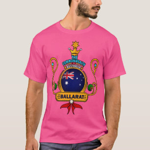 T-shirt Ballarat City Pride Drapeau Australien d'or Souven