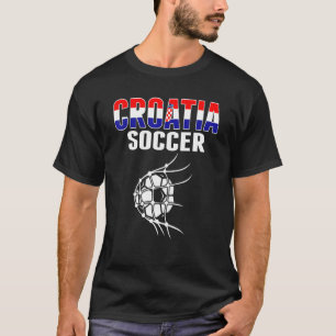 T-shirt Balle de foot croate dans le filet Supporters de