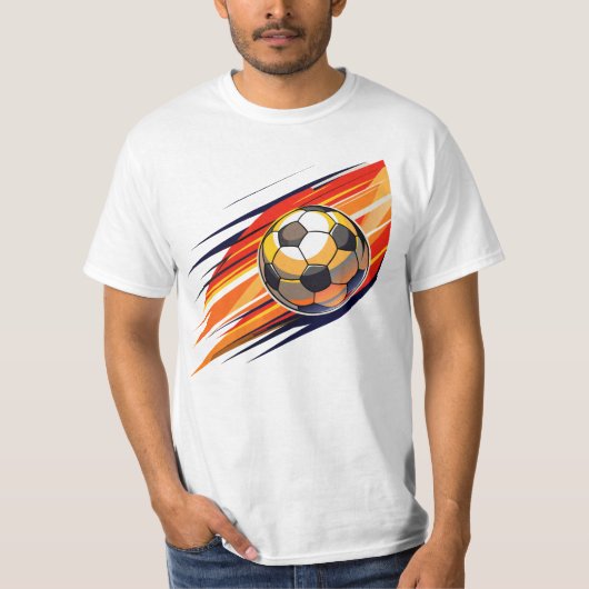 T-shirt balle de football (Devant)
