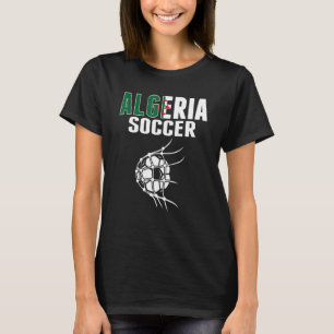 T-shirt Balle de football algérien dans le filet Supp de