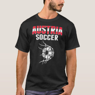 T-shirt Balle de football autrichien dans le filet Suppor
