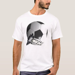 T-shirt Balle De Football Et Chaussures,