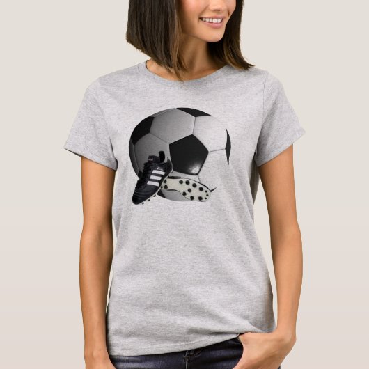 T-shirt Balle De Football Et Chaussures, (Devant)