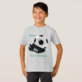 T-shirt Balle de football et nettoyage (Devant entier)