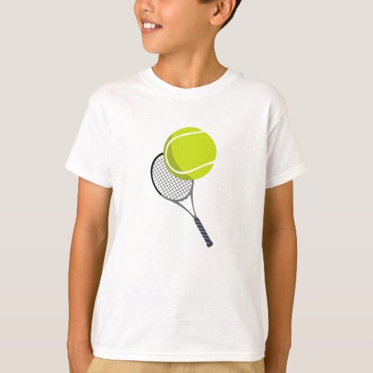 T-shirt Balle de tennis et raquette (Devant)
