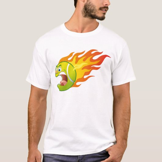 T-shirt Balle de tennis flamboyante (Devant)