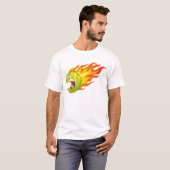T-shirt Balle de tennis flamboyante (Devant entier)