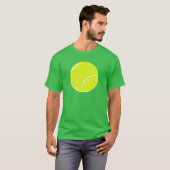 T-shirt balle de tennis jaune (Devant entier)