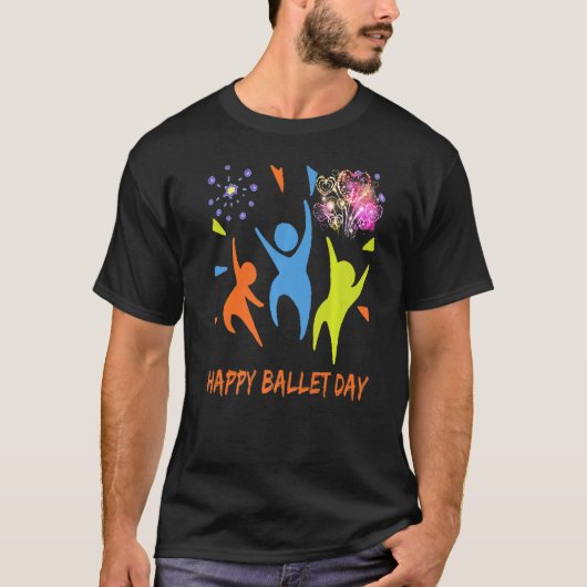T-shirt Ballerina Anniversaire Oh Plies Ballet Plie Chasse (Devant)