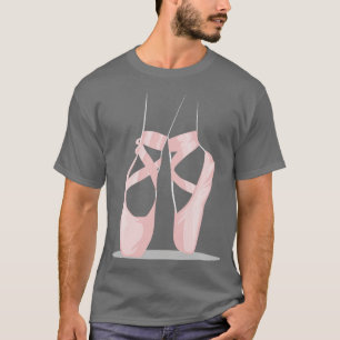 T-shirt Ballerina Ballet Chaussures Cool Orteil Danser