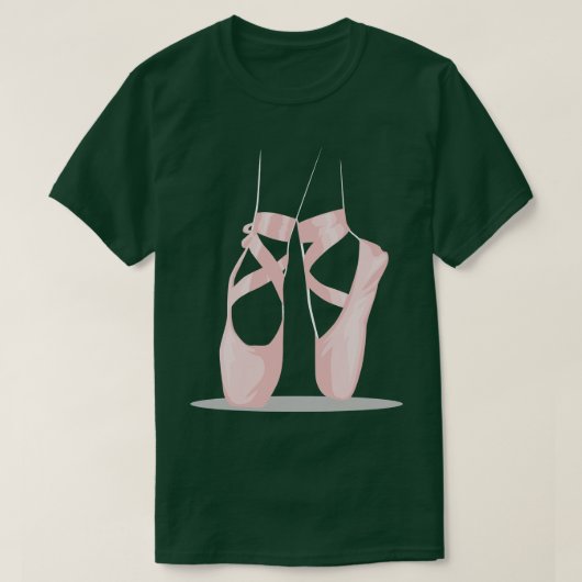 T-shirt Ballerina Ballet Chaussures Cool Orteil Danser (Design devant)