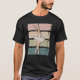 T-shirt Ballerina Ballet Danse Ballet Danse Balle Rétro Ba