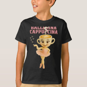 T-shirt Ballerina Cappuccina Italien Brainrot mème Kids Gi