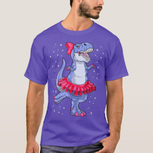 T-shirt Ballerina Dinosaur T Rex Ballet Dancer Enfants
