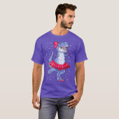T-shirt Ballerina Dinosaur T Rex Ballet Dancer Enfants (Devant entier)