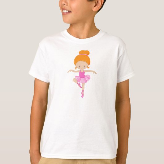 T-shirt Ballerina, Fille de ballet, Danse de ballet, Cheve (Devant)