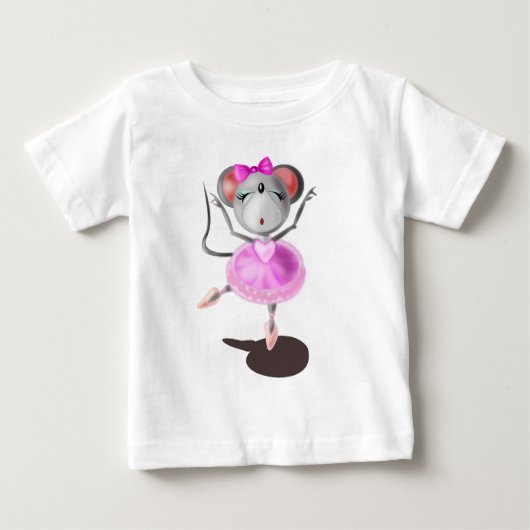 T-shirt Ballerina Mouse bébé (Devant)