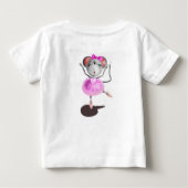 T-shirt Ballerina Mouse bébé (Dos)