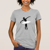 Ballerina Neon Danse de Ballet Silhouette Blanc