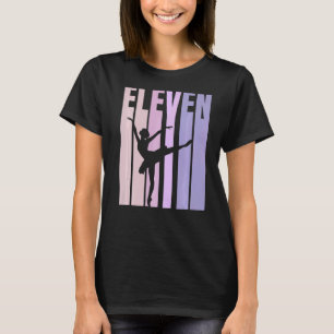T-shirt Ballerina Onzième anniversaire filles Onze ans