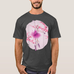 T-shirt Ballerina Sakura Ballet Danseuse Cherry Blossom Ba