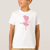 T-shirt Ballerina Silhouette, Fille de ballet, Danse de ba (Devant)