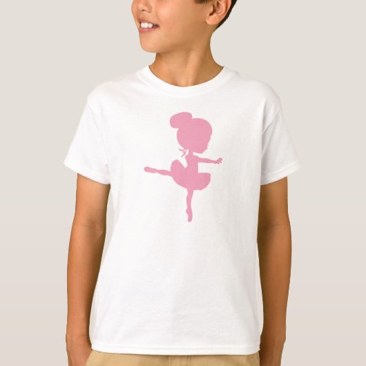 T-shirt Ballerina Silhouette, Fille de ballet, Danse de ba (Devant)