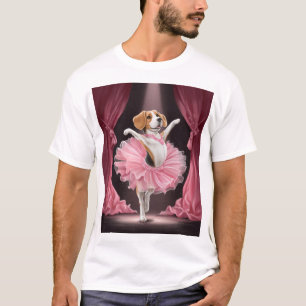 T-shirt Ballerine Beagle � Danse de chien drôle