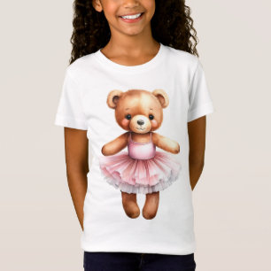 T-Shirt Ballerine de danse de l'ours en peluche