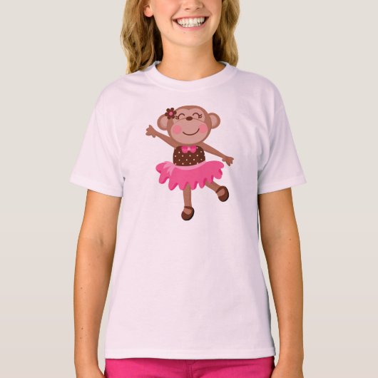 T-shirt Ballerine de singe (Devant)