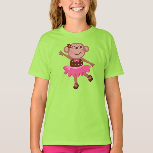 T-shirt Ballerine de singe (Devant)
