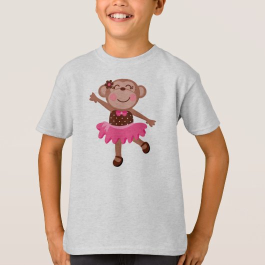 T-shirt Ballerine de singe (Devant)