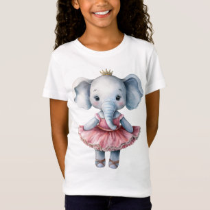 T-Shirt Ballerine d'éléphant mignonne danse ballet