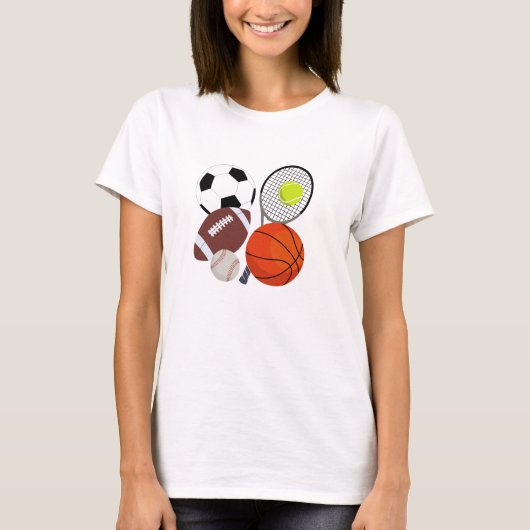 T-shirt Balles sportives (Devant)