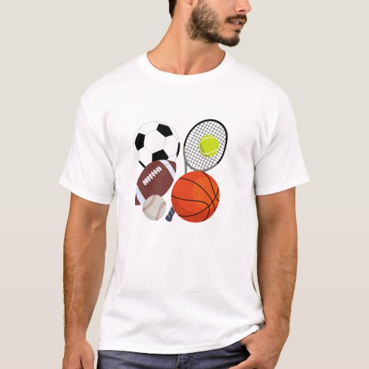 T-shirt Balles sportives (Devant)