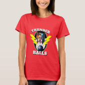 T-shirt BALLES THUNDER DE LA Chemise De Bowling Féminine (Devant)